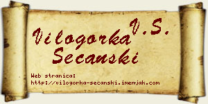 Vilogorka Sečanski vizit kartica